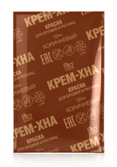 FITOкосметик Краска КОРИЧНЕВЫЙ для бровей и ресниц крем- хна в готовом виде  2*2мл