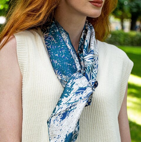 Платок 90х90 Petrusse Eve Soie Emeraude