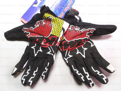 Мотоперчатки KINI RED BULL KTM M1, кроссовые перчатки