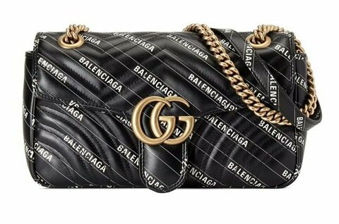 Маленькая сумка Gucci GG Marmont The Hacker Project черный