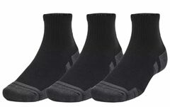 Теннисные носки Under Armour Performance Tech Quarter Socks 3-Pack - black/jet gray