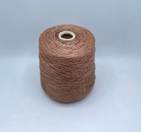 Filati Naturali (пр.Италия),art-Lino, 300м/100гр, 100%Лен+пайетки+люрекс, цвет-Миндаль, арт-28096