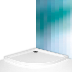 ДУШЕВОЙ ПОДДОН ROLTECHNIK FLAT ROUND 1000x1000x125 ПОЛУКРУГЛЫЙ