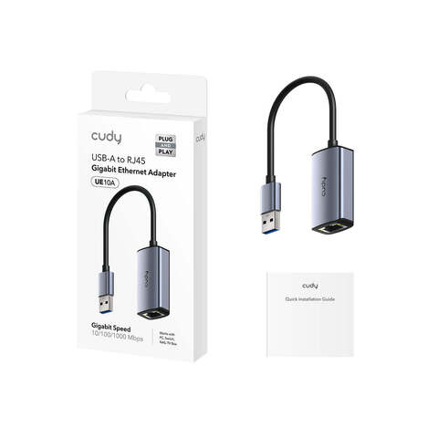 Cudy - Адаптер USB-A с гигабитным портом Ethernet UE10A