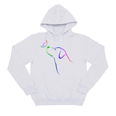 Толстовка "Лабрадор с бабочкой"