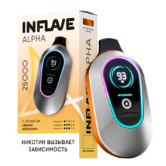 Одноразовая электронная сигарета Inflave Alpha - Банан Апельсин (25000 затяжек)