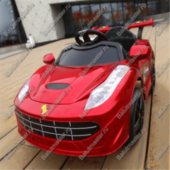 Детский электромобиль "Ferrari" красный, расширенная комплектация