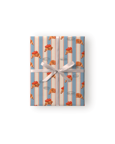 Упаковочная бумага, Месье Круассан, 0,7*1 м, 1 лист