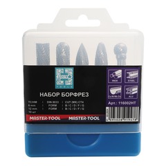 Набор бор-фрез твердосплавных 10шт HM S=6мм Mini-Box H-Tools 116002HT