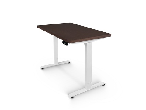 Регулируемый компьютерный стол Bazalt с регулировкой по высоте — столешница МДФ Венге
