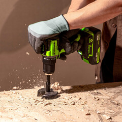 Дрель-шуруповерт Greenworks DD560 24V (30/60Нм) аккумуляторная, с АКБ 2×2 А/ч и ЗУ