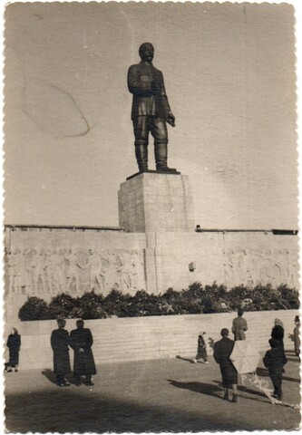 Фотография Памятник Сталину в Будапеште Снесен в 1956 г. Редкий снимок XF