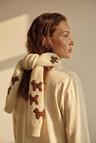 Кардиган Пудели с рукавами-фонариками