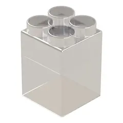 Элемент прозрачный высокий 9x9x15 см для конструктора 7,5"