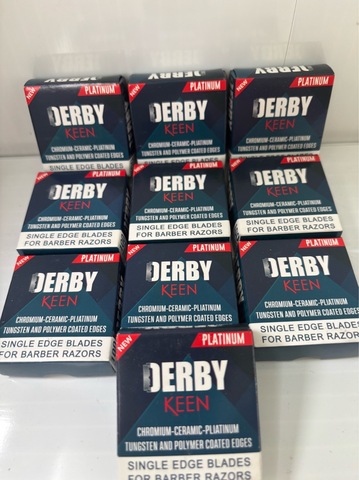 Лезвия derby для шаветок и Хиджамы набор 10 пачек