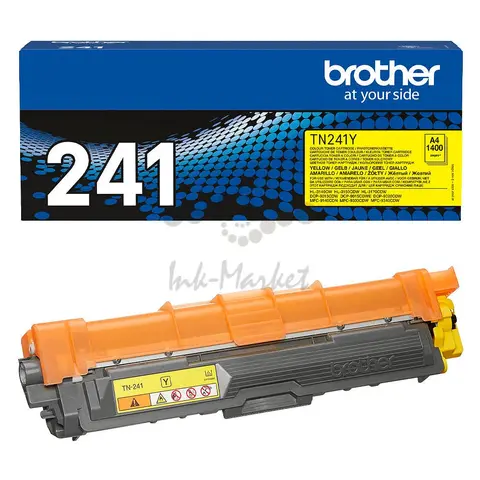 Тонер-картридж TN-241Y yellow Brother HL-3140CW, 3150CDW, 3170СDW, DCP-9020CDW, MFC-9140CDN, 9330CDW, 9340CDW (1400 стр)