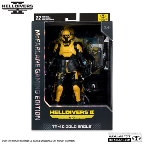 Фигурка T4-40 Золотой Орел из игры Helldivers 2 McFarlane Gaming Edition