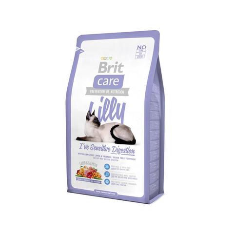 Brit Care Cat Lilly Sensitive Digestion сухой корм беззерновой для кошек с чувств. пищеварением 2кг