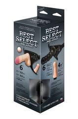 Черный пояс для женщин BEST SELECT с 3 насадками - 