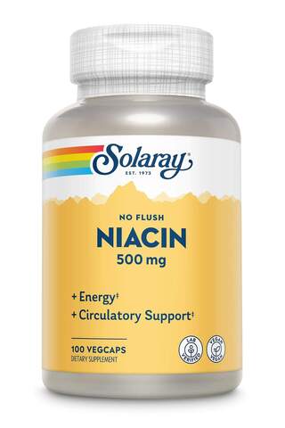 Solaray, НИАЦИН, 500 мг, 100 капсул c iHerb