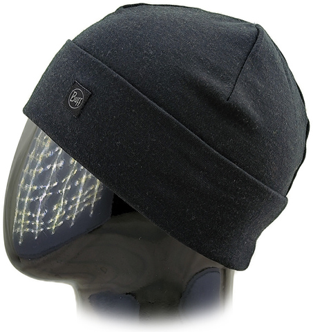 Картинка шапка-бини Buff hat wool heavyweight Black - 4