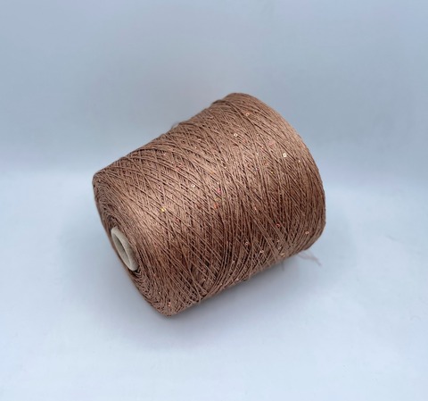 Filati Naturali (пр.Италия),art-Lino, 300м/100гр, 100%Лен+пайетки+люрекс, цвет-Миндаль, арт-28096