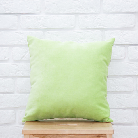 Подушка 40*40 микровельвет (салатовая)