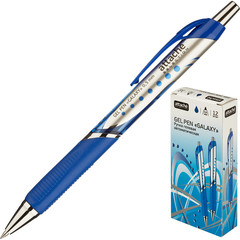 Ручка гелевая автоматическая Attache Selection Galaxy синяя (толщина линии 0.5 мм)
