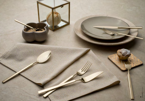 Набор столовых приборов на 6 персон 24 прибора Herdmar Vintage Champagne