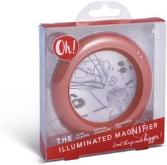 Böyüdücü şüşə Oh! The İlluminated Magnifier - Radiant Red