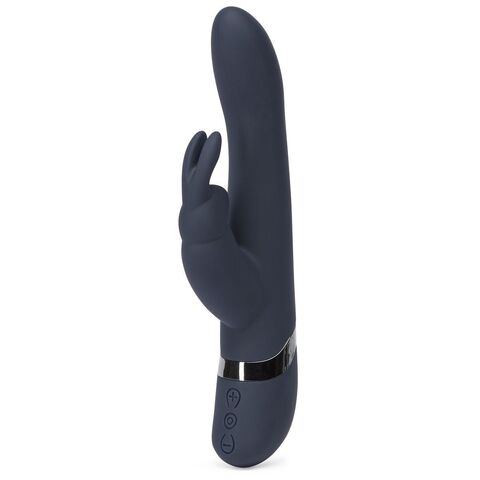 Тёмно-синий вибратор Oh My USB Rechargeable Rabbit Vibrator - 25,4 см. - Fifty Shades of Grey Fifty Shades Darker FS-63943