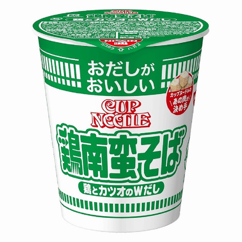 Лапша со вкусом курицы нанбан соба (низкокалорийная) Nissin Cup Noodle, 62 гр