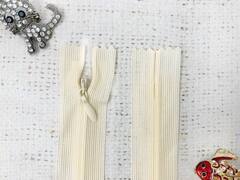 Молнии потайные, L 20 см, кремовый