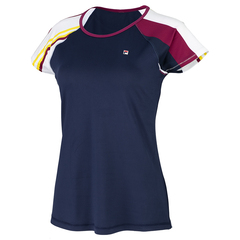 Женская теннисная футболка Fila T-Shirt Luisa- peacoat blue