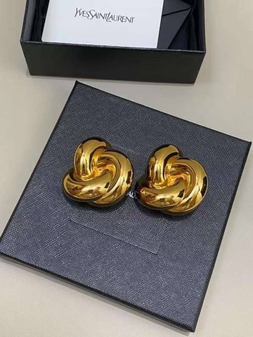 Серьги клипсы YSL