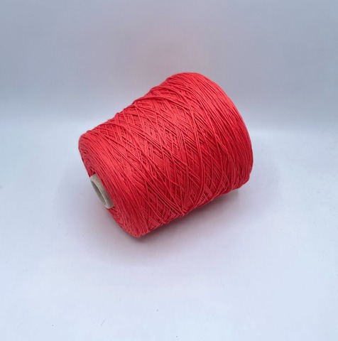Бобинная пряжа (пр.Италия), art.Cotone, 350м/100 гр. 100%Хлопок, цвет-Коралл , арт.34769