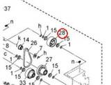 Шестерня привода A4EU218000 Idling Pulley/1 Konica Minolta AccurioPress 6120