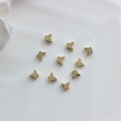 Бусины разделители в форме бабочки, позолота, 10 штук, Р070