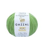 Пряжа Gazzal Baby Wool 838 зеленый