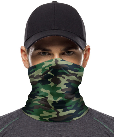 Картинка бандана-труба Skully Wear Tube skull camo Grey skull camo - 2