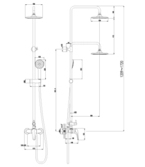 Смеситель Lemark Poseidon LM4260C для душа