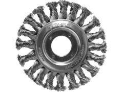 ЗУБР 100 мм, стальная проволоки 0.5 мм, щетка дисковая для УШМ, Профессионал (35190-100)