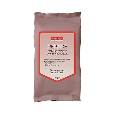 PureDerm Peptide Make-Up Remover Cleansing Towelettes (30 шт)