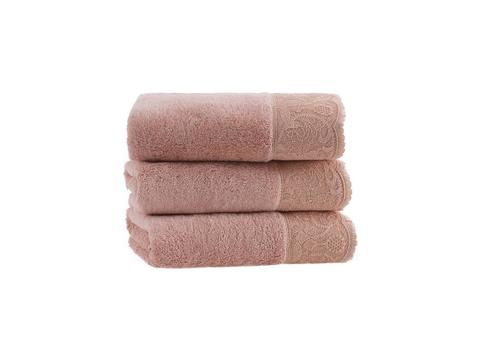 Набор полотенец Hazel  (50х100 и 85х150) Soft Cotton розовый