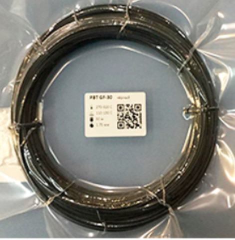 Пластик для 3D-принтера Filamentarno PBT GF-30 черный (50 м)