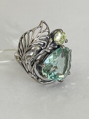 Осень (кольцо из серебра)