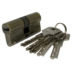 Механизм цилиндровый Z70 (35x35) АВ 5 ключей (бронза)