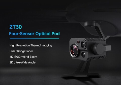 Камера SIYI ZT30 optical pod с тепловизором, дальномером, 3-осевым подвесом, 4К, 30/180 зум