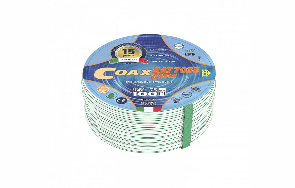 Коаксиальный кабель SAT-703 E COAX (100m)