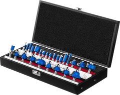 ЗУБР 26 шт, набор профильных фрез по дереву, Профессионал (28796-H26)